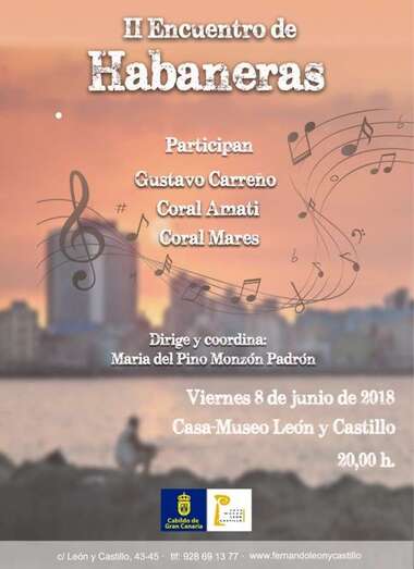 Cartel del II Encuentro de Habaneras en Telde (Foto TA)