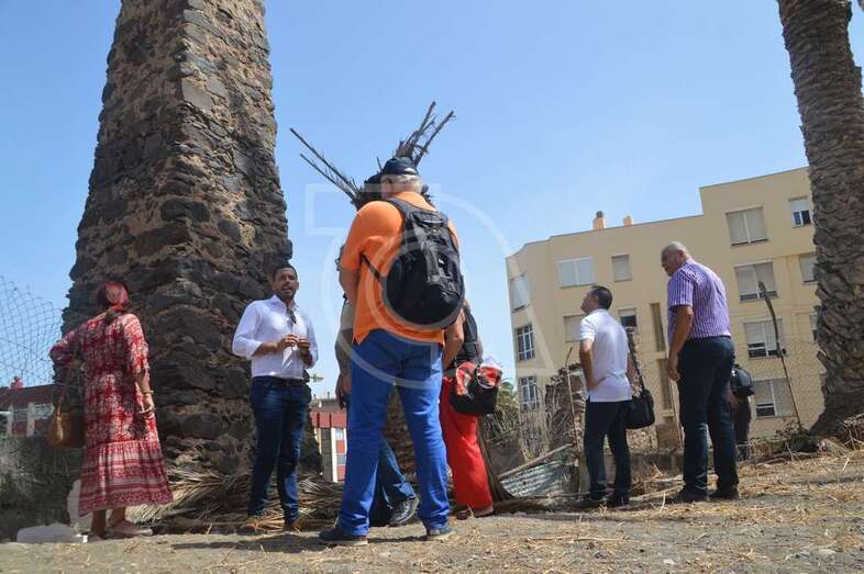 Momento de la visita de este viernes a Los Picachos (Foto TA)