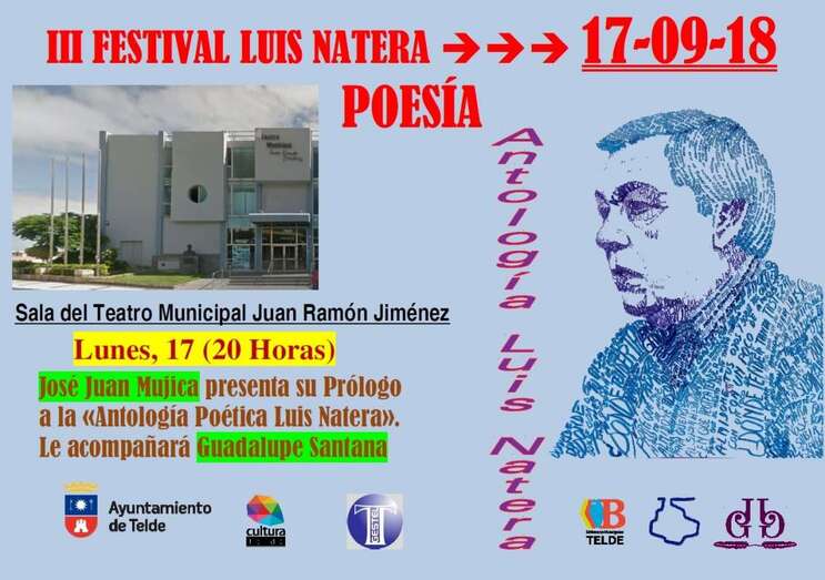 Portada del libro que recoge una antología poética de Luis Natera (Foto TA)