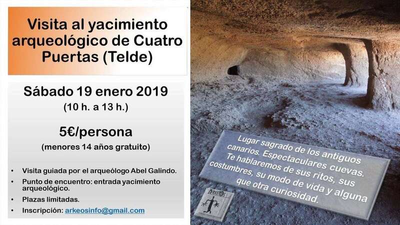 Cartel de la actividad cultural (Foto TA)