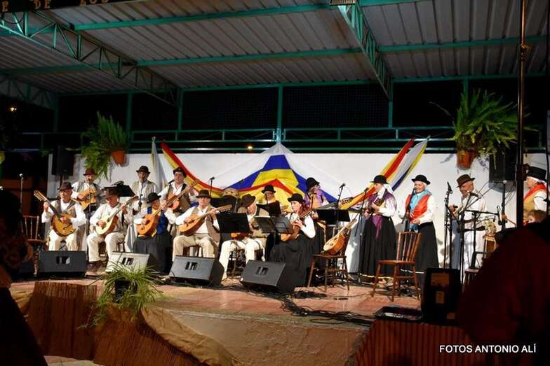 Actuación de uno de los grupos en el encuentro de anoche en el Valle de los Nueve (Foto Antonio Alí)