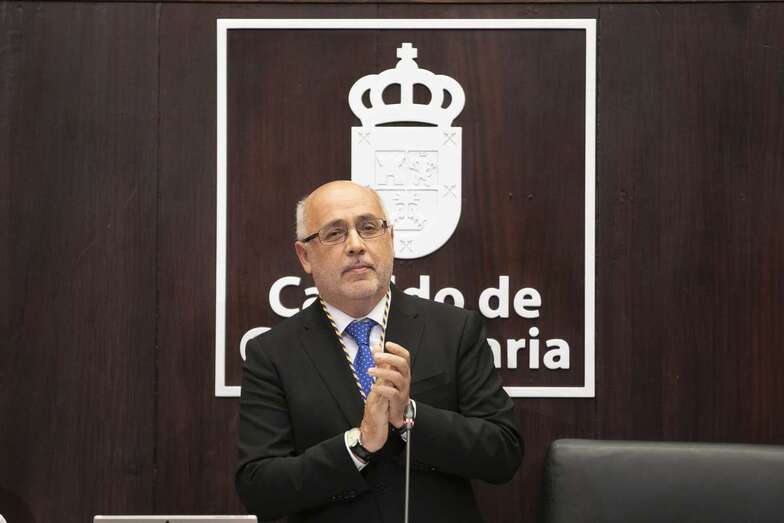 Antonio Morales, este sábado durante su toma de posesión como presidente del Cabildo (Foto TA)