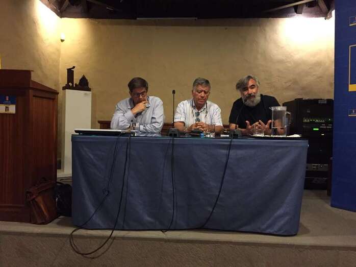 Los intervinientes en la mesa redonda celebrada este viernes en Telde (Foto TA)