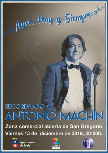 Cartel del evento musical recordando a Antonio Machín (Foto TA)
