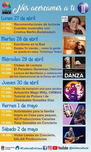 Agenda de actos para esta semana (Foto TA)