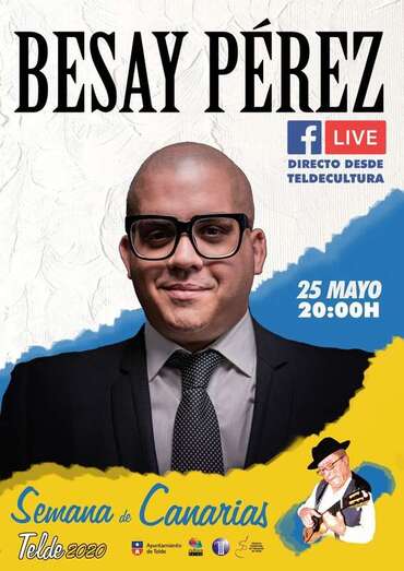 Cartel del concierto de Besay Pérez (Foto TA)