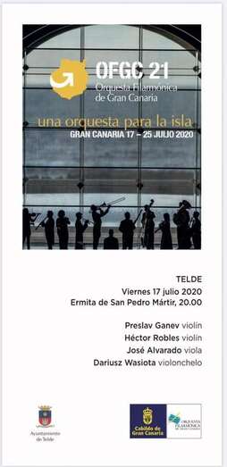 Cartel del concierto de esta noche en Telde (Foto TA)