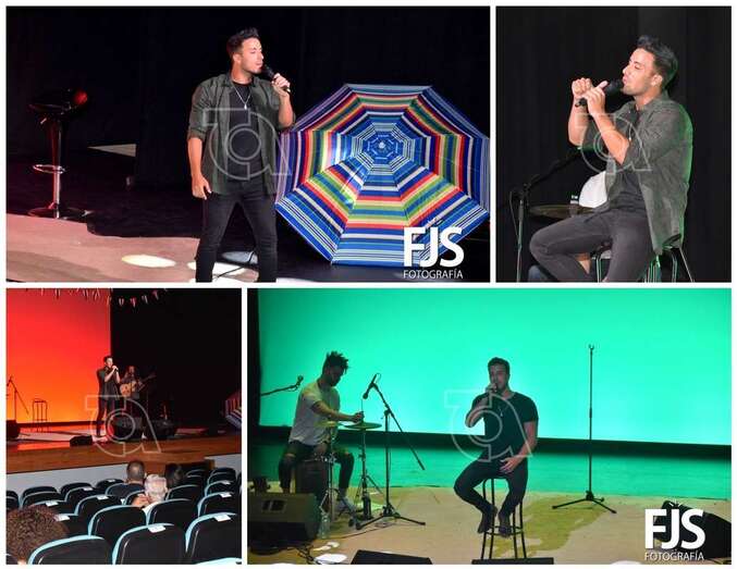 Momentos de la actuación del joven cantante/F.Javier Santana.