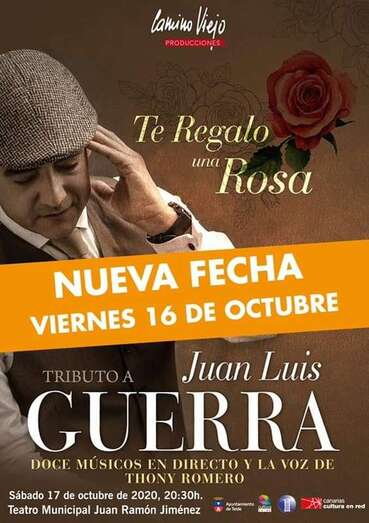Cartel del segundo concierto de Tributo a Juan Luis Guerra en Telde/TA.