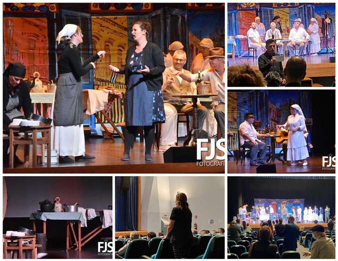 Diferentes momentos del espectáculo de anoche/Francisco Javier Santana.