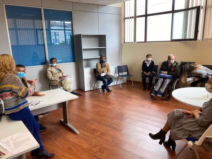 Dos miembros de Turcón, Honorio Galindo y Sindo Hernández, participaron en la reunión (Foto TA)