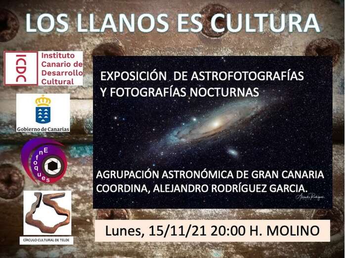 Cartel de la charla-exposición/TA.