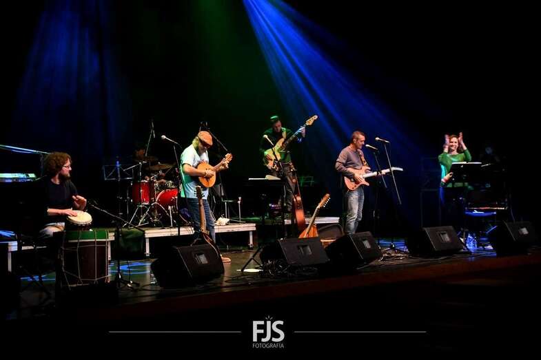 Momento del concierto de esta noche en el Teatro de Telde/Francisco Javier Santana.