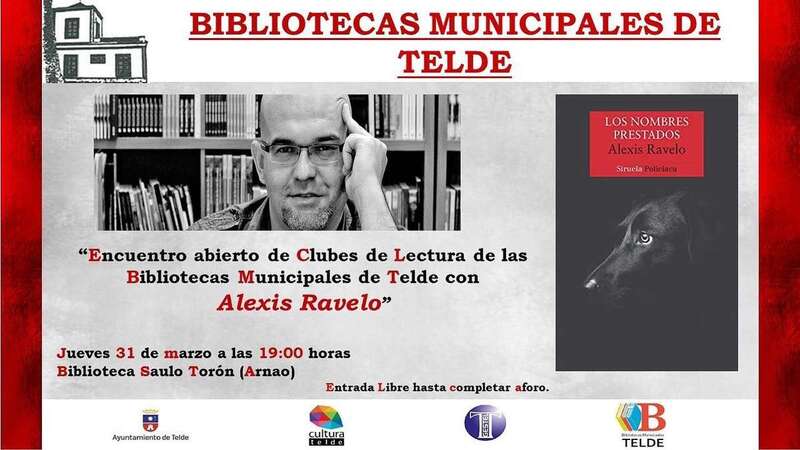 Alexis Ravelo protagoniza el 31 de marzo un encuentro abierto en la biblioteca de Arnao / TA
