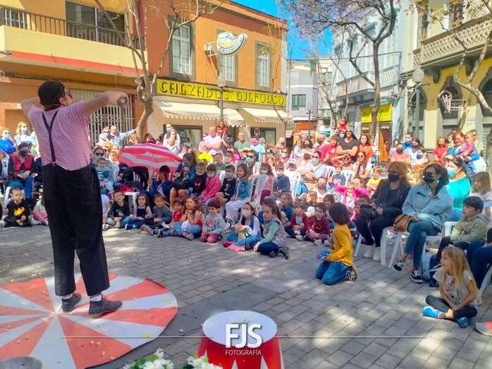 Momento del espectáculo de humor/Francisco Javier Santana.