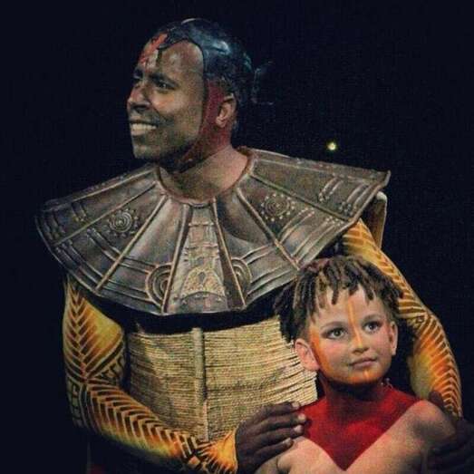 Javier Toca, en el musical del Rey León / TA