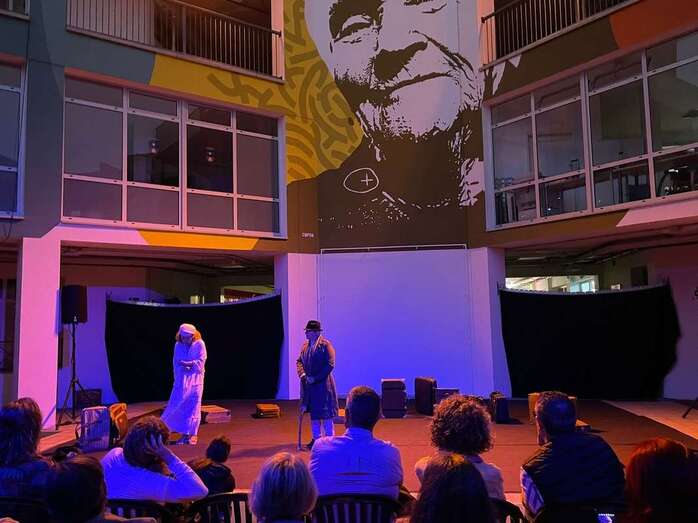 Momento de la representación de este miércoles en el Centro Cívico de Jinámar(TA.