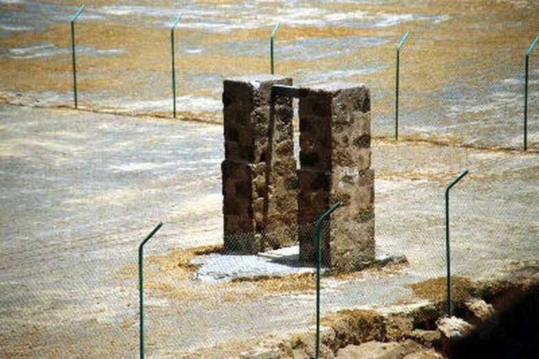 Campana de la mina de agua en el Barranco Real de Telde/FEDAC.