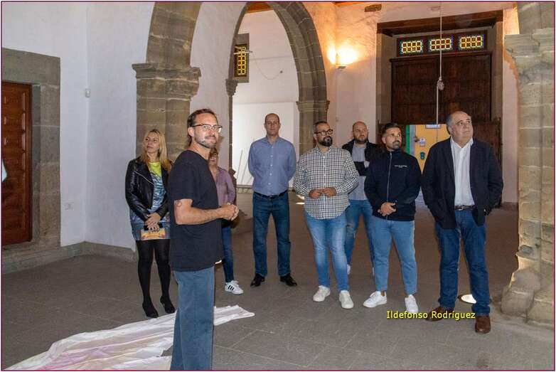 Momento de la inauguración de la exposición/Ildefonso Rodríguez.