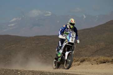 Peñate, en un momento de la etapa (Foto TA)