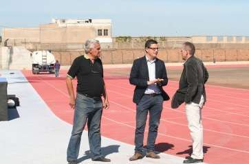 El concejal supervisó los trabajos (Foto TA)