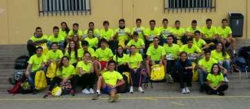 Participantes del IES José Frugoni en la Disa Gran Canaria Maratón por equipos (Foto TA)