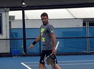 Marrero, en el entrenamiento del sábado (Foto: TA)