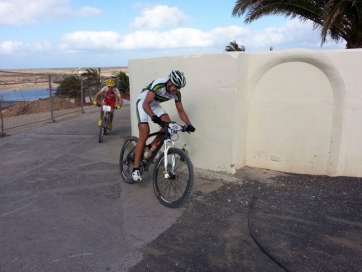 Francisco Pérez, en la etapa de este domingo (Foto TA)