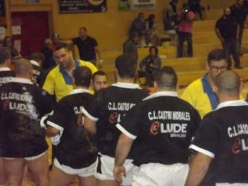 Imagen de la luchada contra el Unión Gáldar (Foto TA)