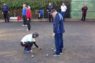 Imagen de una partida de petanca (Foto TA)