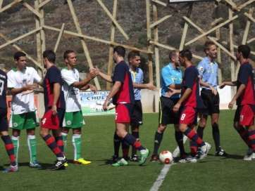 El Telde venció 1-4 en Los Olivos en el partido de ida (Foto TA)