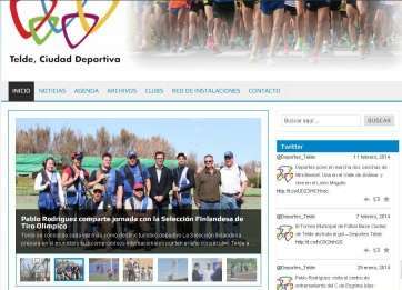 Portada del nuevo portal de la Concejalía de Actividad Física y Deportes (Foto TA)