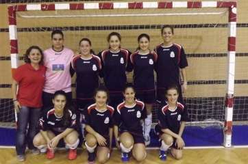 Formación del Teldeportivo B, que visita al líder (Foto TA)