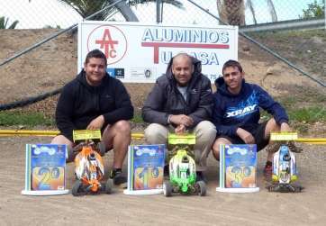 Podio de la segunda prueba del Campeonato Provincial (Foto TA)