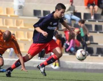 Víctor Santana, en su época como capitán del juvenil nacional del Telde (Foto TA)