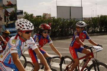 Imagen de una prueba ciclista en Telde (Foto TA)