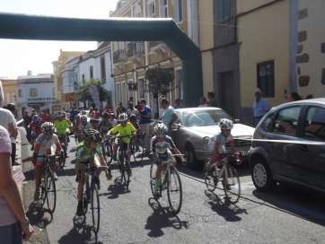 Imagen de archivo de una prueba ciclista en Telde (Foto TA)