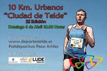 Cartel de los 10 km urbanos de Telde (Foto TA)