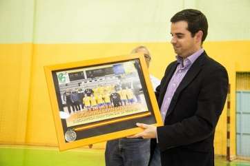 Lucas Bravo de Laguna, en su visita al Rocasa en la temporada 2012-2013 (Foto TA)