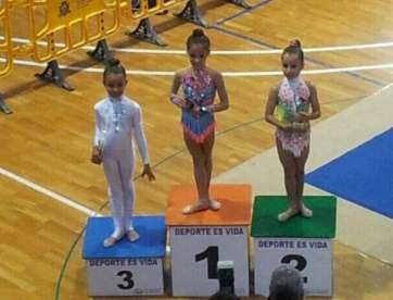 Imagen de uno de los podios lograron por el club (Foto Attenya-Telde)