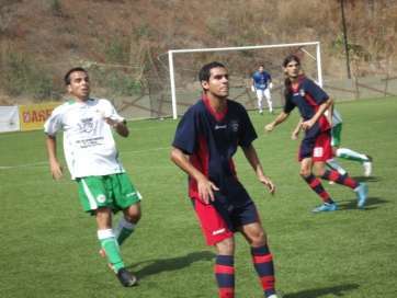 Miguel Ángel Trujillo, en un partido contra el Villa Santa Brígida (Foto: TA)