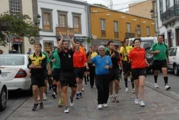 Imagen de archivo de la Antorcha de la Concordia llegando a San Juan (Foto TA)