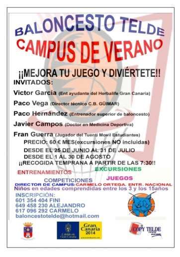 Cartel del evento de baloncesto (Foto: TA)