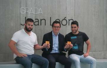 Jaime Rivero (i), Pablo Rodríguez (c) y Pablo Arencibia (d) (Foto: TA)