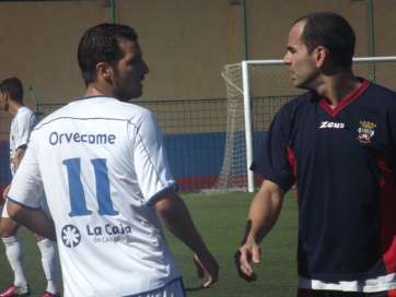 Ayoze Santana, en el partido contra la UD Lanzarote (Foto: TA)