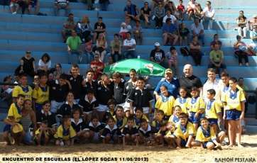 Luchadores del Castro Morales en un evento deportivo (Foto: Ramón Pestana)