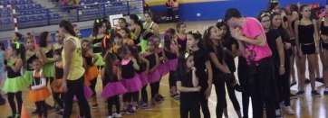 Momento del festival aeróbico (Foto: TA)