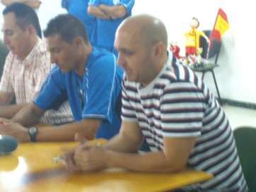 Miguel Ángel Pérez, director deportivo y actual entrenador del Telde, afirma que no ha recibido al cesión de ningún jugador de Las Palmas (Foto: TA)