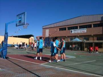 Imagen de archivo de un partido de minibasketa en las canchas de El Hornillo (Foto Infonortedigital)