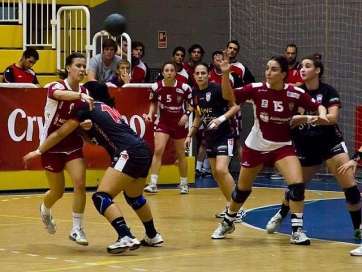 Imagen de archivo de un partido de balonmano (Foto TA)